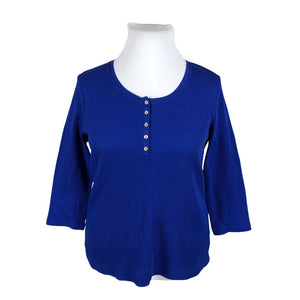 Unisex Croft & Barrow - Tricot shirt, size 42 - Blue (1)