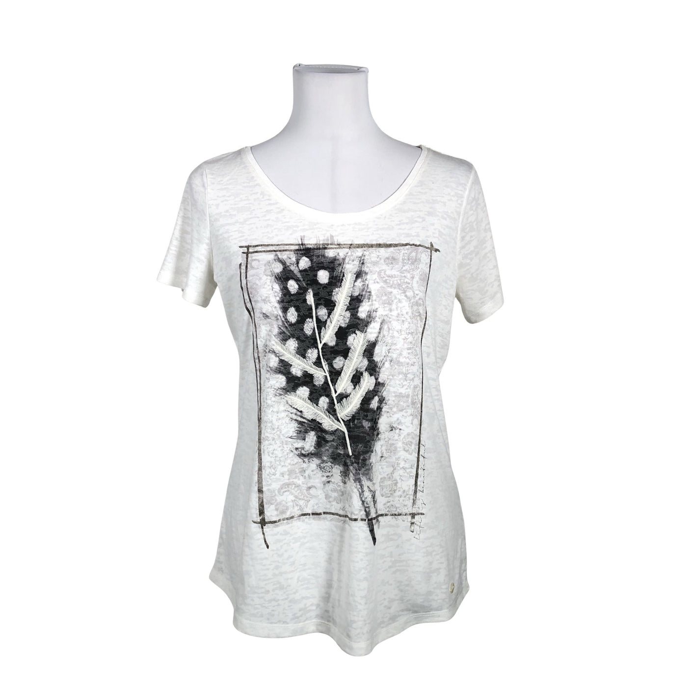 Unisex Tom Tailor - T-shirt, size 40 - White (1)