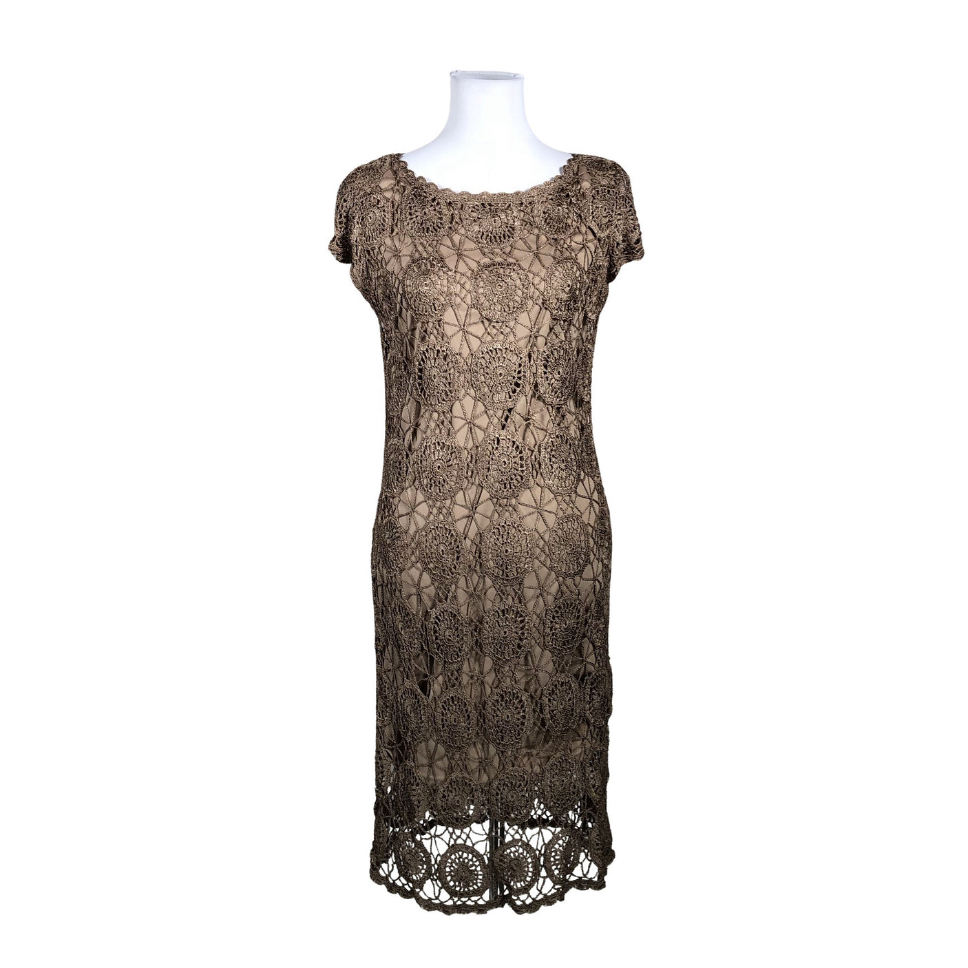 Unisex Monton - Knit dress, size 38 - Brown (1)