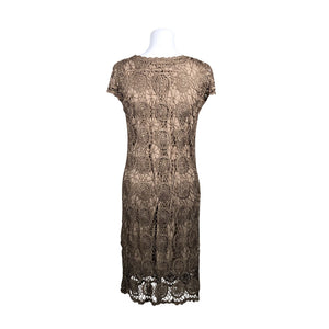 Unisex Monton - Knit dress, size 38 - Brown (2)