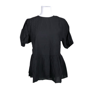 Unisex Taifun - Short-sleeved blouse, size 40 - Black (1)