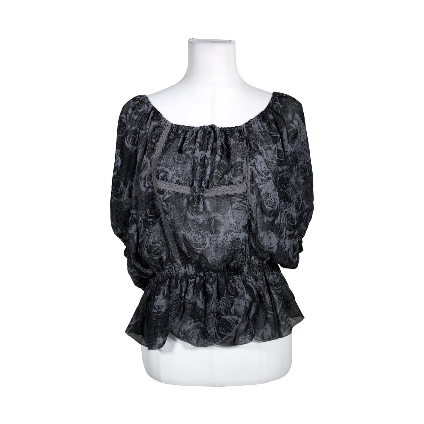Unisex Guess - Short-sleeved blouse, size 34 - Gray (1)