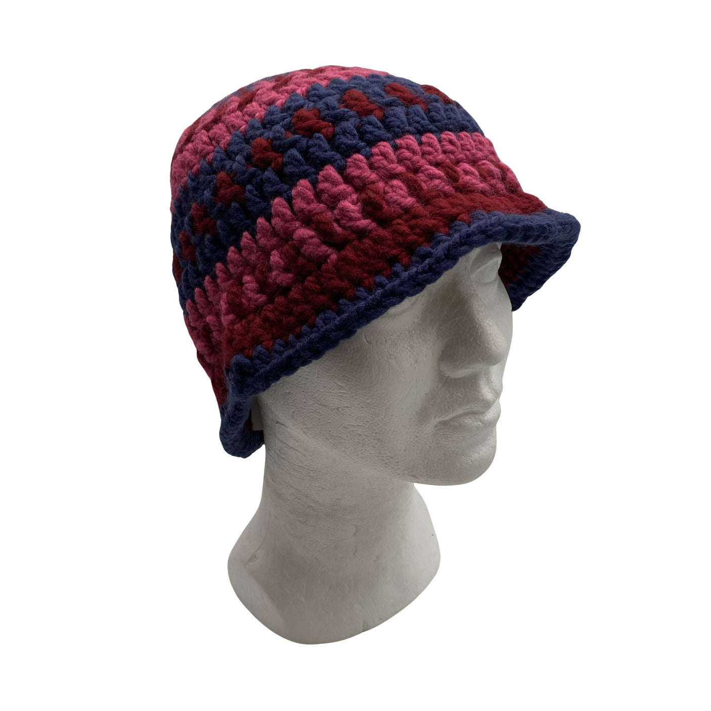 Unisex Handmade - Hat, size 54 - 56 cm - Pink (1)