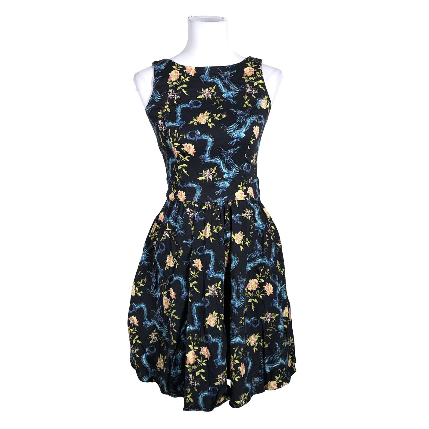 Unisex Lady Vintage - Dress, size 34 - Blue (1)
