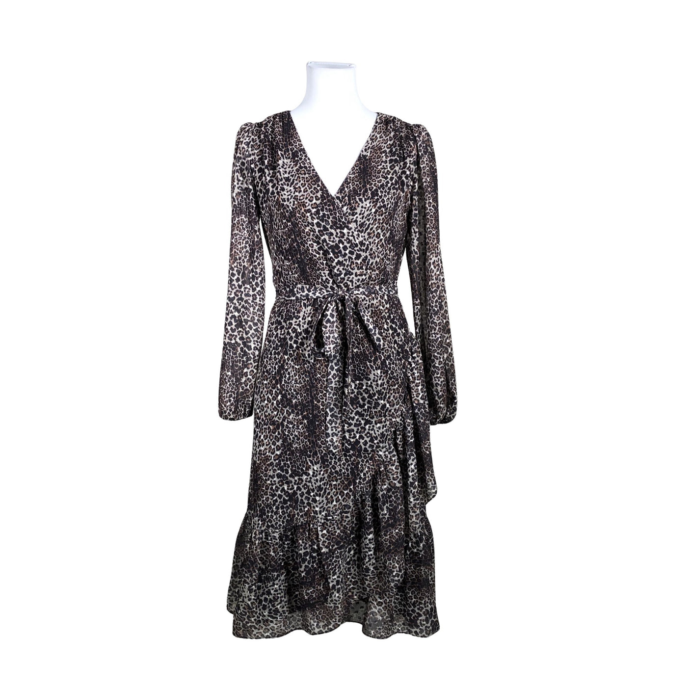 Unisex Guess - Schiffon dress, size 34 - Brown (1)