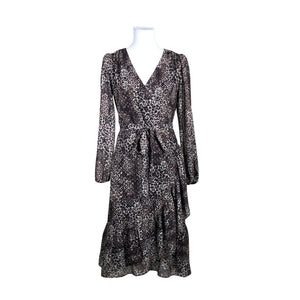 Unisex Guess - Schiffon dress, size 34 - Brown (1)