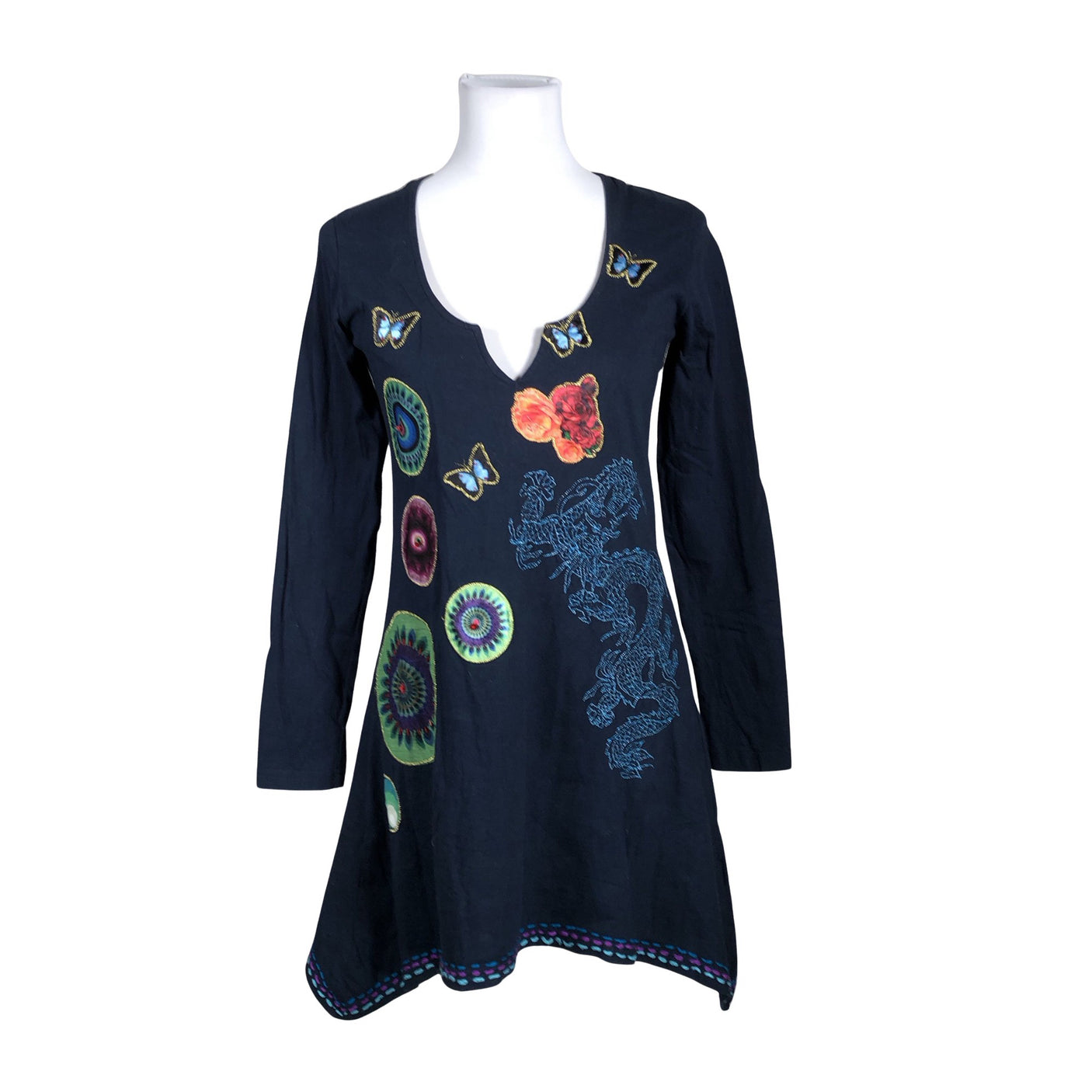 Unisex Desigual - Tricot tunic, size 36 - Blue (1)