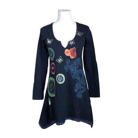 Unisex Desigual - Tricot tunic, size 36 - Blue ()
