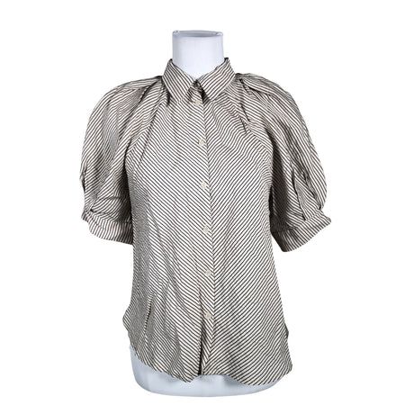 Unisex Lindex - Short-sleeved blouse, size 36 - Beige ()