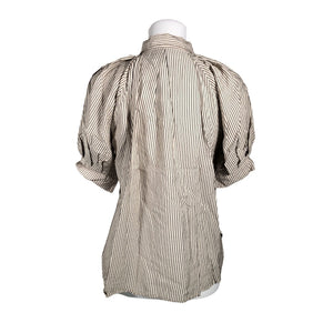 Unisex Lindex - Short-sleeved blouse, size 36 - Beige (2)