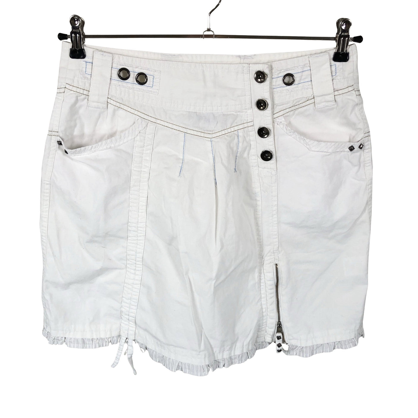 Unisex Nü - Fabric skirt, size 38 - White (1)
