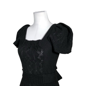 Unisex IVANAhelsinki - Knit dress, size 36 - Black (2)