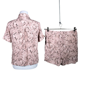 Unisex Karen Millen - Short-sleeved blouse, size 40 - Light pink (3)