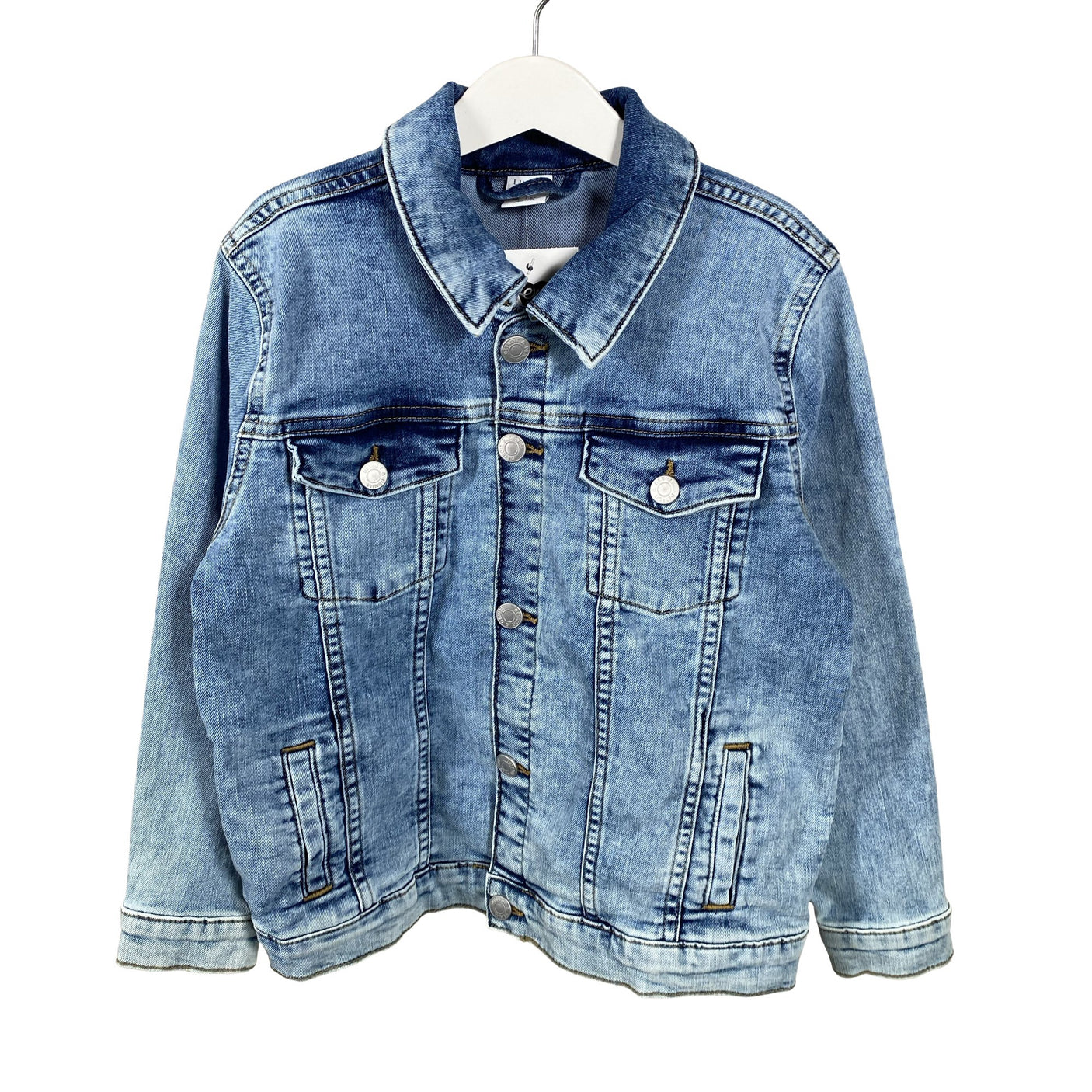 Unisex Lindex - Denim jacket, size 122 - 128 - Light blue (1)