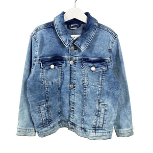 Unisex Lindex - Denim jacket, size 122 - 128 - Light blue (1)