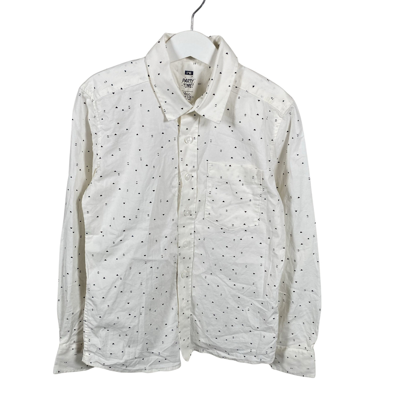 Unisex We - Collared shirt, size 134 - 140 - Natural white (2)