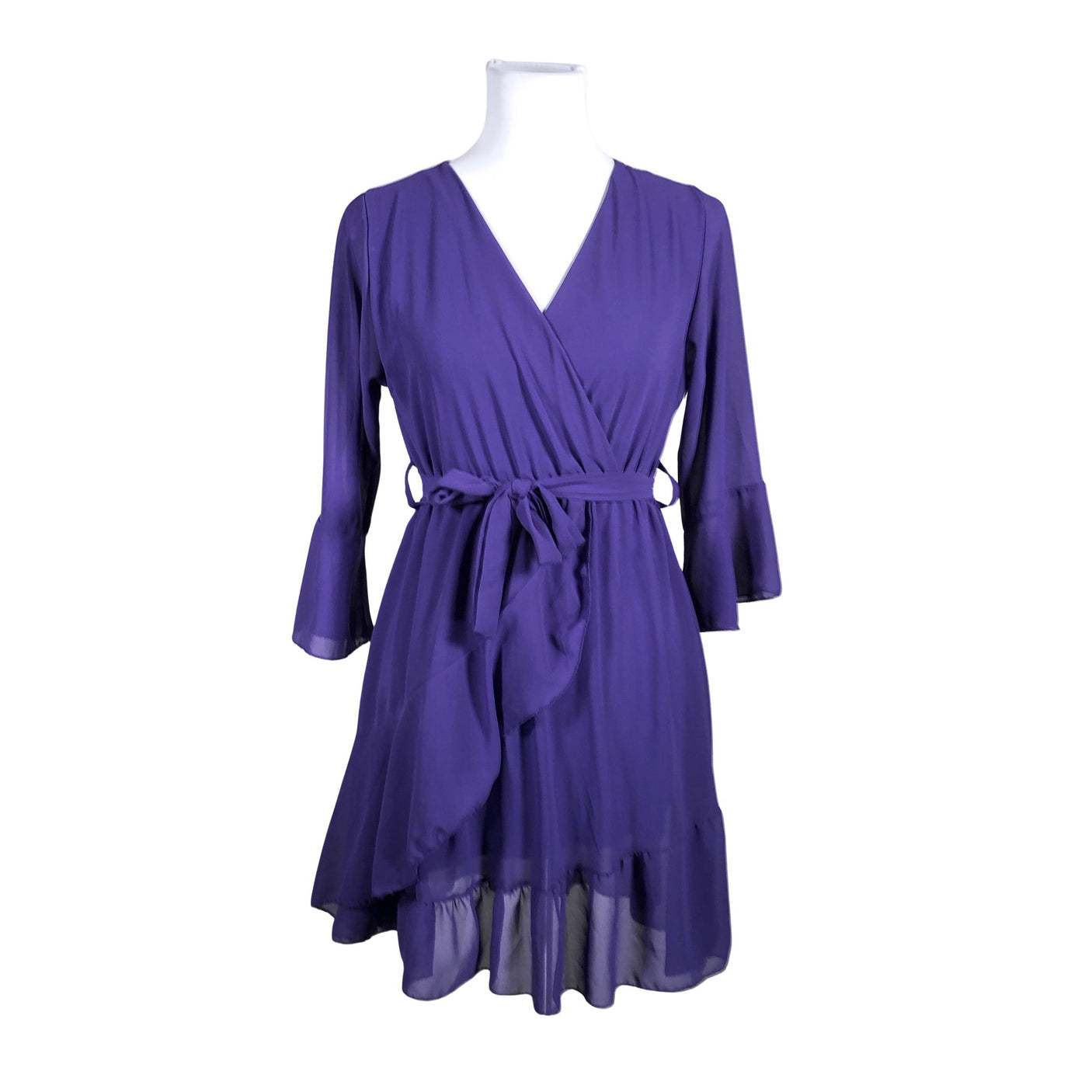 Unisex New Collection - Schiffon dress, size 34 - Violet (1)