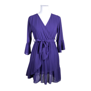 Unisex New Collection - Schiffon dress, size 34 - Violet (1)