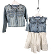 Unisex Mayoral - Denim dress, size 110 - 116 - Light blue ()