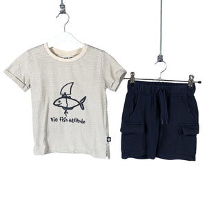 Unisex POMPdeLUX - Sweatshorts, size 110 - 116 - Blue (1)