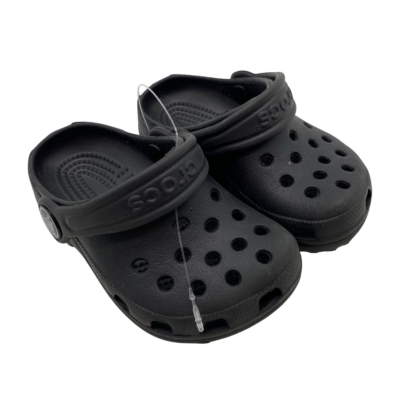 Unisex Crocs - Slip-on shoes, size 19 - Black (2)