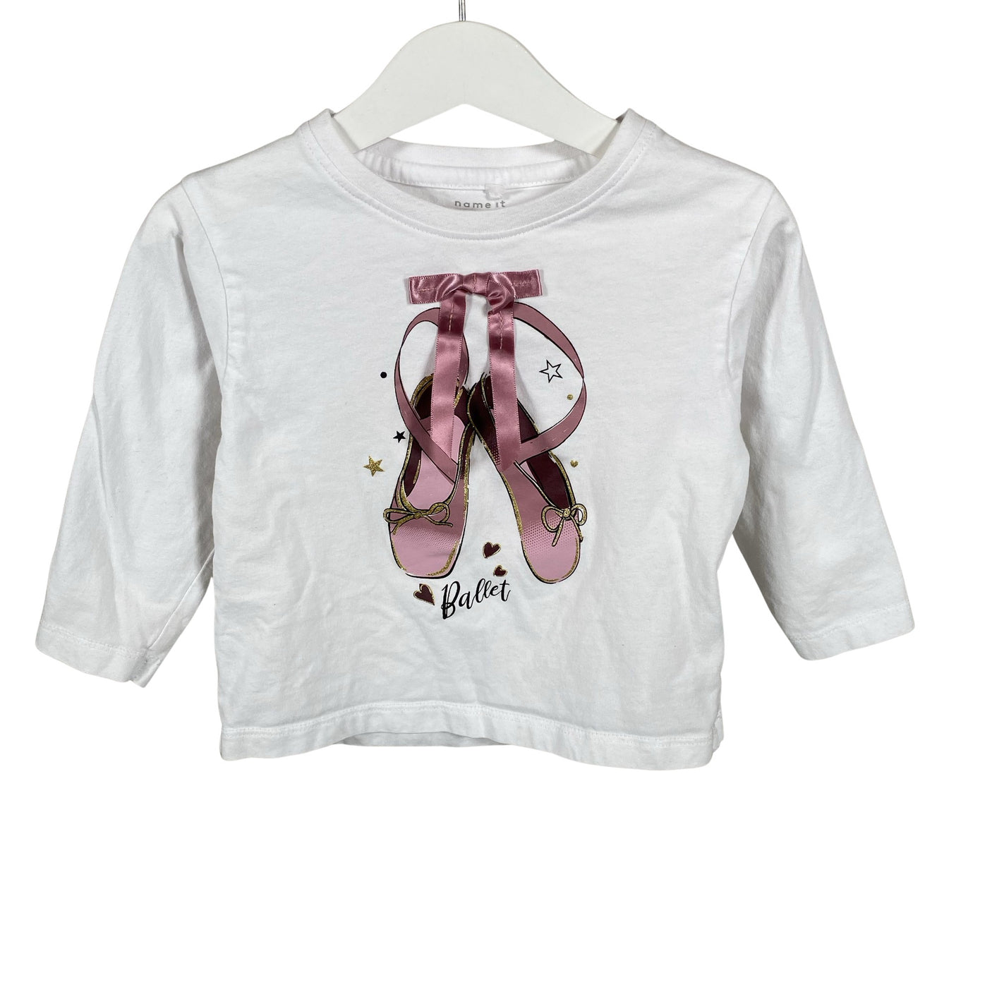 Unisex Name It - Tricot shirt, size 86 - 92 - White (1)