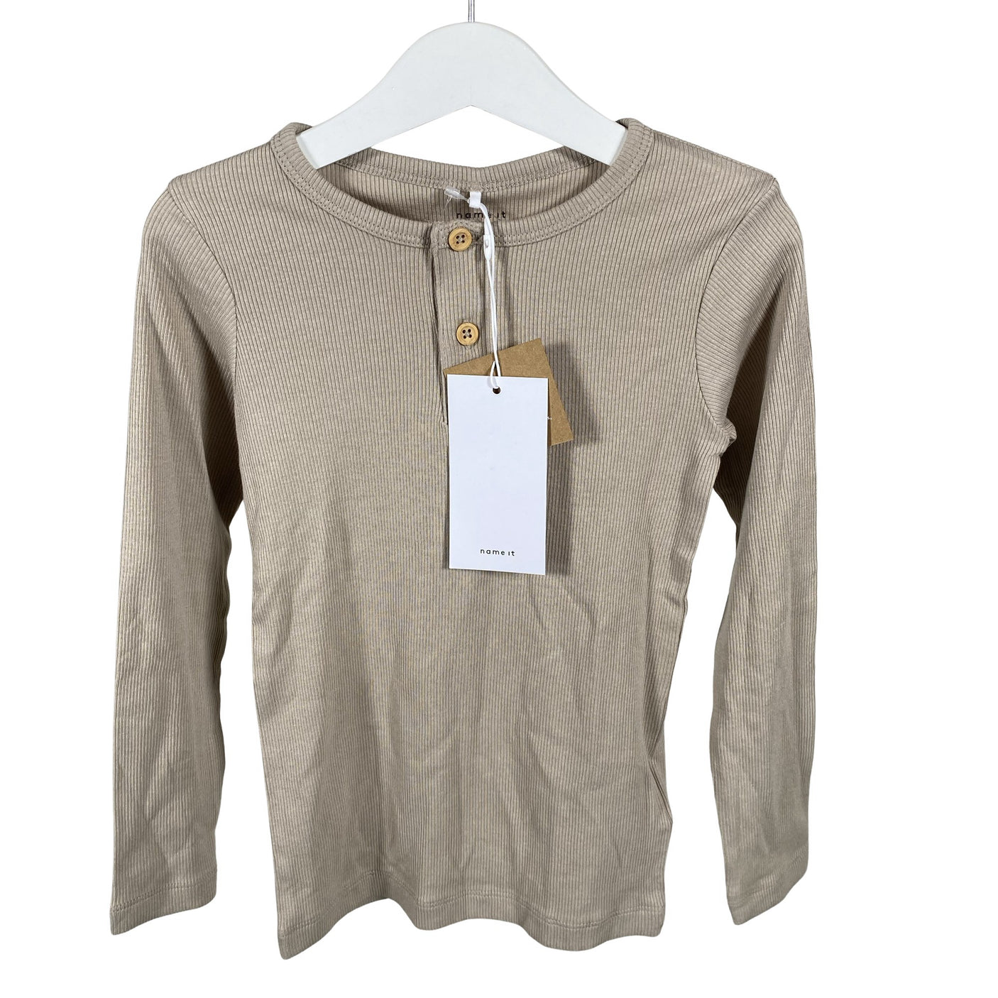 Unisex Name It - Tricot shirt, size 110 - 116 - Beige (1)
