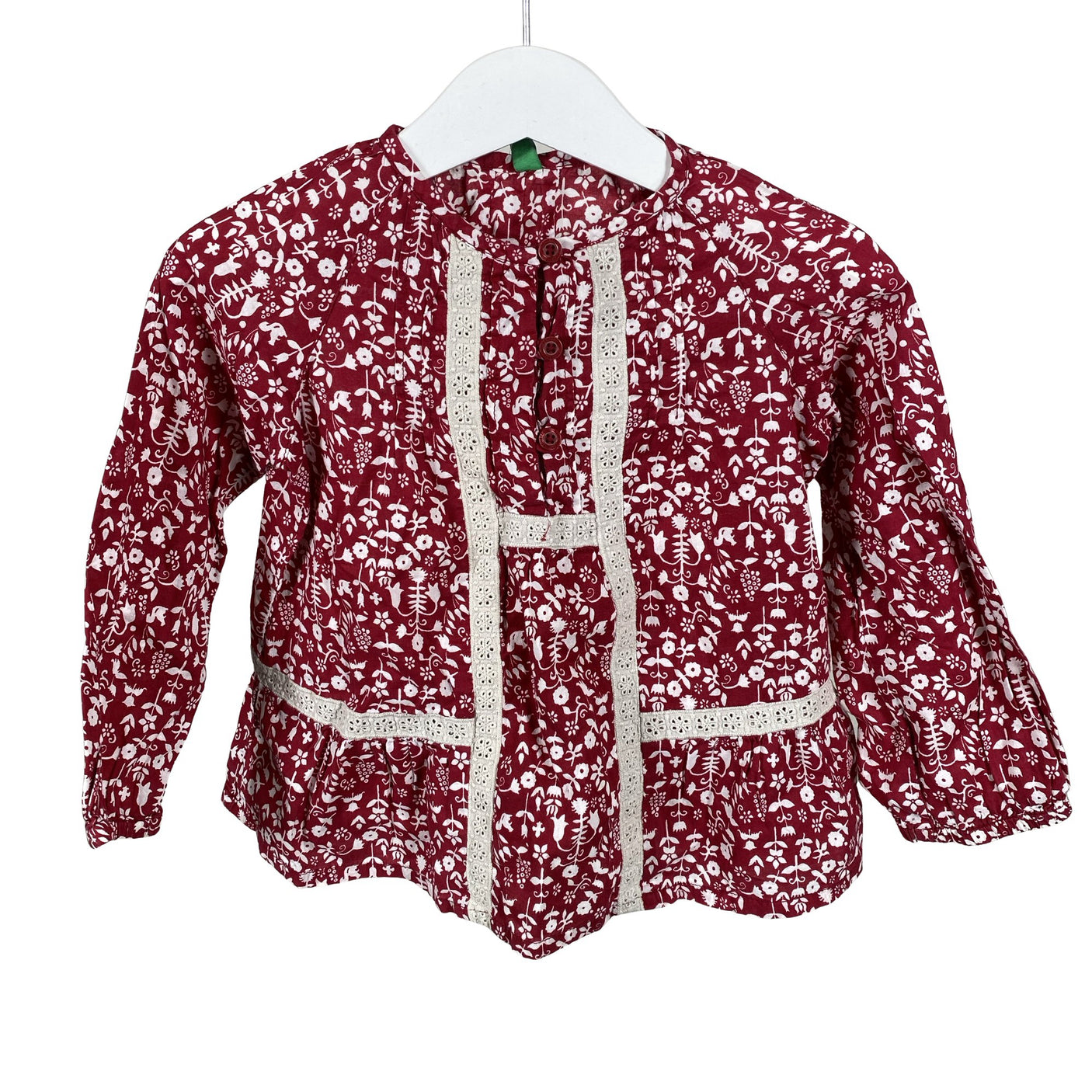 Unisex Benetton - Tunic, size 92 - 98 - Red (1)
