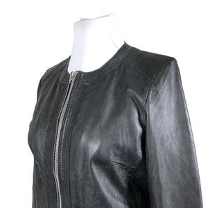Unisex Saki - Leather jacket, size 44 - Black (2)