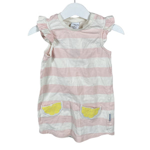 Unisex Polarn O. Pyret - Tricot dress, size 80 - 86 - Light pink (1)