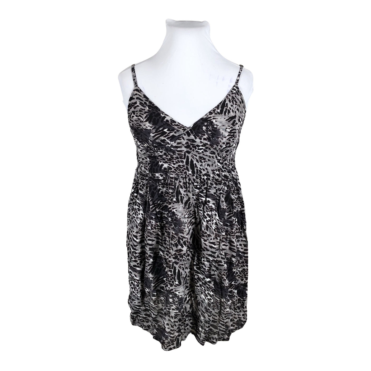 Unisex Geena - Schiffon dress, size 42 - Gray (2)
