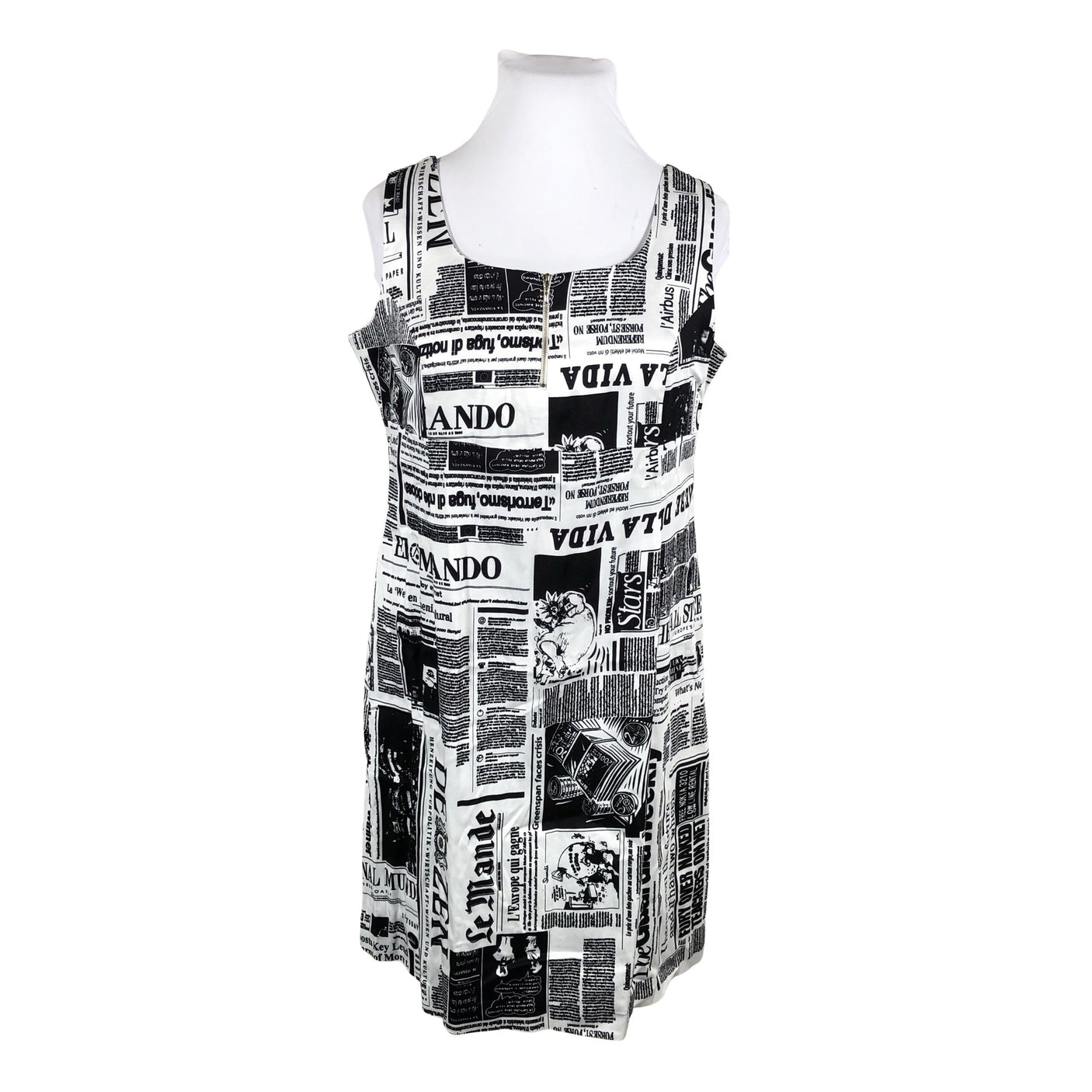 Unisex Tazzia - Sheath dress, size 44 - White (1)