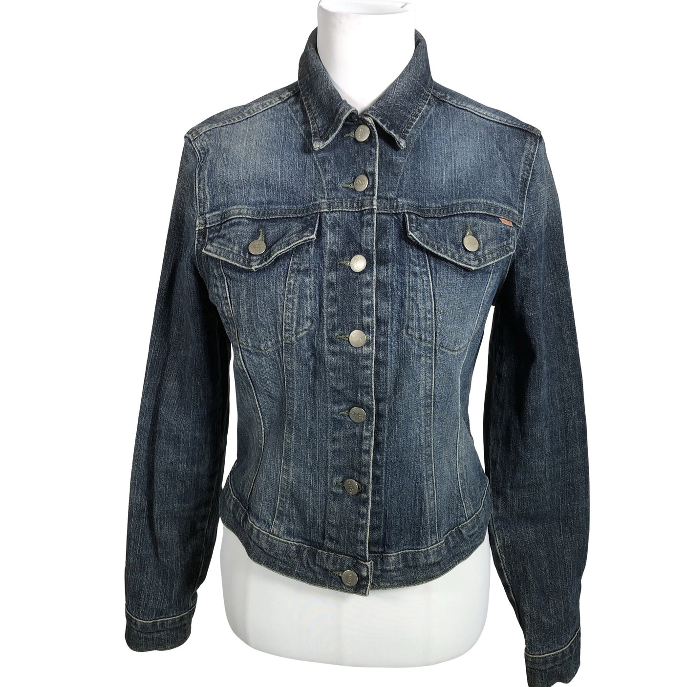 Unisex FCUK - Denim jacket, size 38 - Blue (1)