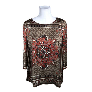 Unisex Taifun - Short-sleeved blouse, size 42 - Red (1)
