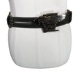 Unisex Versace Sport - Leather belt, size Ei kokoa - Black ()