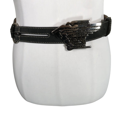 Unisex Versace Sport - Leather belt, size Ei kokoa - Black ()