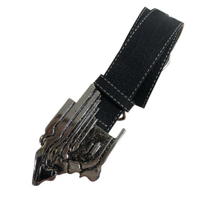 Unisex Versace Sport - Leather belt, size Ei kokoa - Black (4)