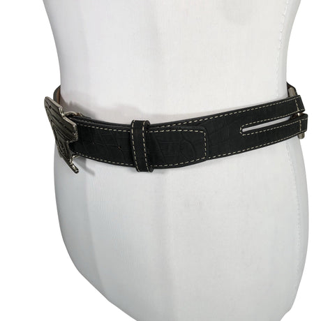 Unisex Versace Sport - Leather belt, size Ei kokoa - Black (2)