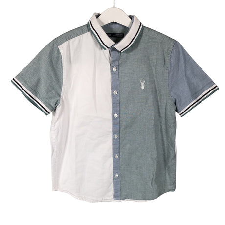 Unisex Next - Collared shirt, size 140 - 146 - Light blue ()