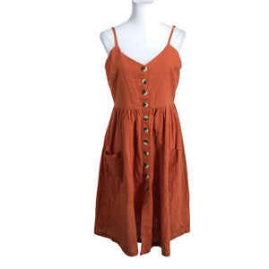 Unisex Brave Soul - Dress, size 40 - Orange (1)