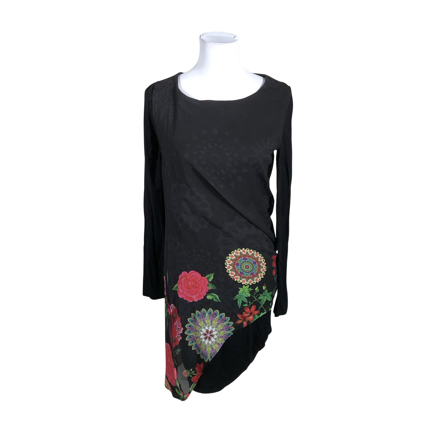 Unisex Desigual - Schiffon dress, size 38 - Black (1)
