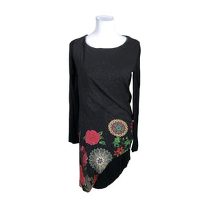 Unisex Desigual - Schiffon dress, size 38 - Black (1)