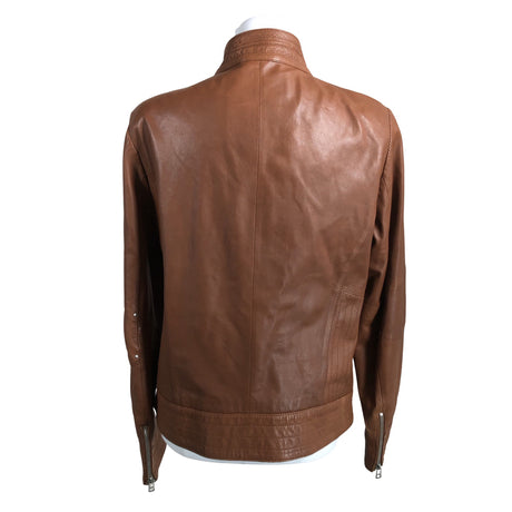 Unisex Global - Leather jacket, size 40 - Brown (2)