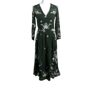 Unisex Massimo Dutti - Schiffon dress, size Ei kokoa - Green (1)