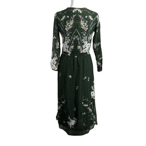 Unisex Massimo Dutti - Schiffon dress, size Ei kokoa - Green (2)