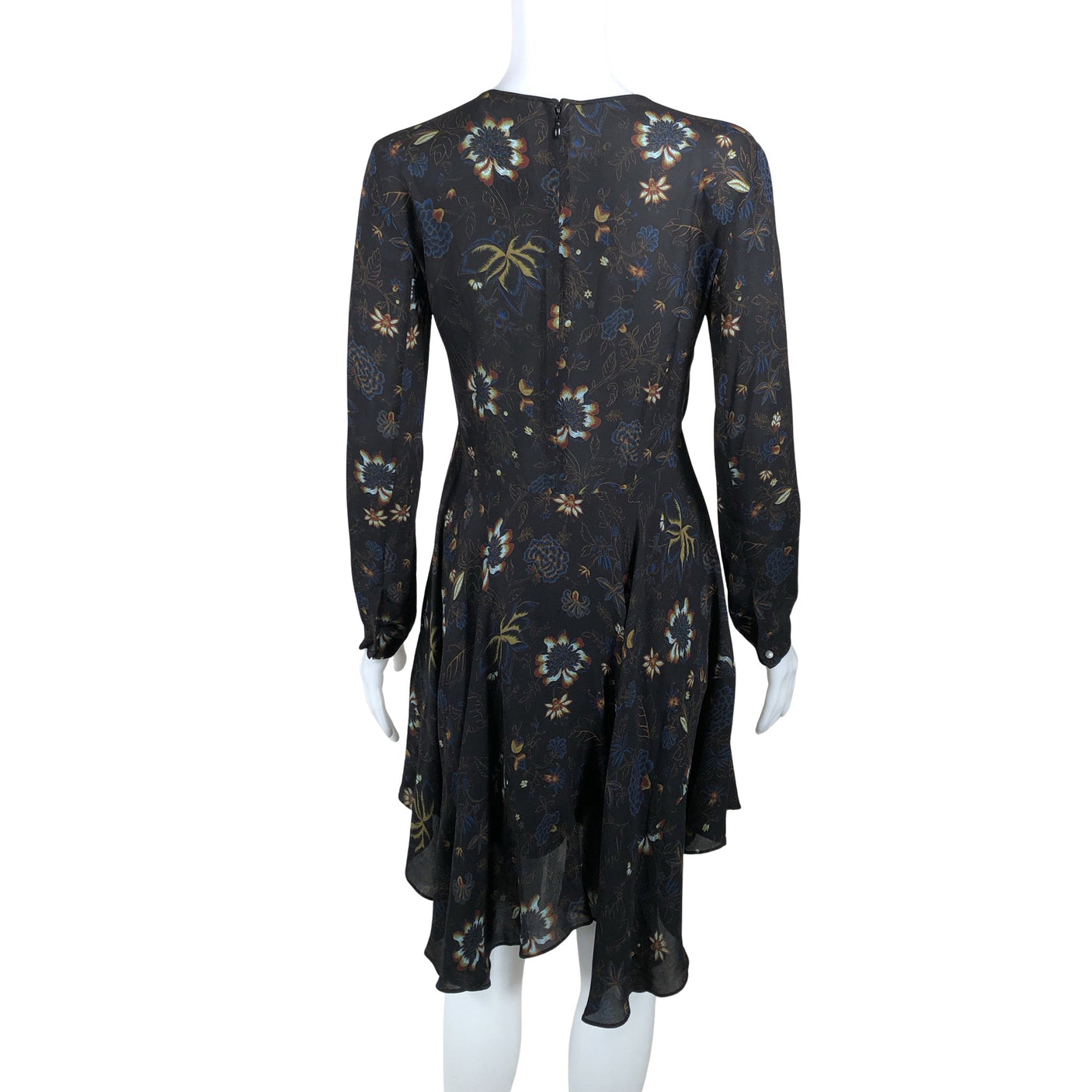 Unisex A.L.C. - Schiffon dress, size 34 - Black (2)