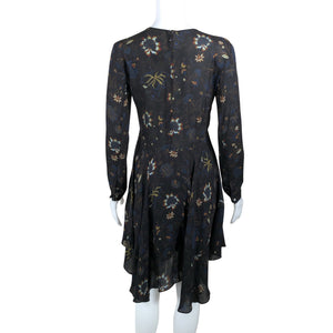 Unisex A.L.C. - Schiffon dress, size 34 - Black (2)