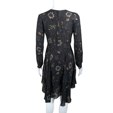 Unisex A.L.C. - Schiffon dress, size 34 - Black (2)