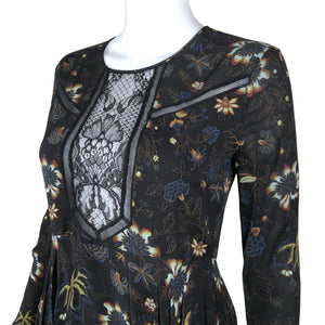 Unisex A.L.C. - Schiffon dress, size 34 - Black (3)