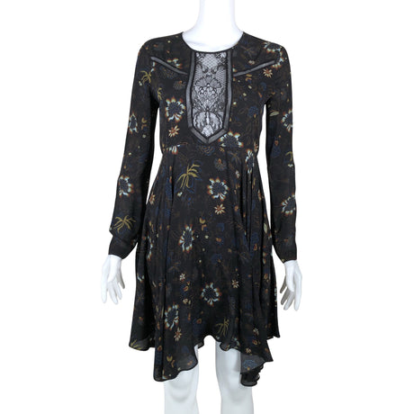 Unisex A.L.C. - Schiffon dress, size 34 - Black ()